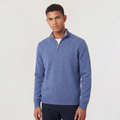 Stellan — Men's Half-Zip Wool-Blend Sweater