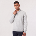 Stellan — Men's Half-Zip Wool-Blend Sweater
