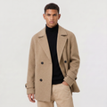 Men's Wool Blend Double-Breasted Peacoat — Edmund