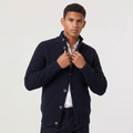 Conrad — Men's Stand-Collar Button Knit Cardigan