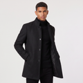 Bennett — Men's Wool-Blend Stand-Collar Coat