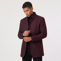 Bennett — Men's Wool-Blend Stand-Collar Coat