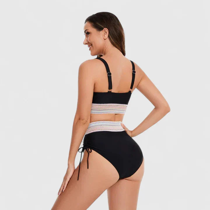 Arabella — V-Neck Halter High-Waisted Bikini