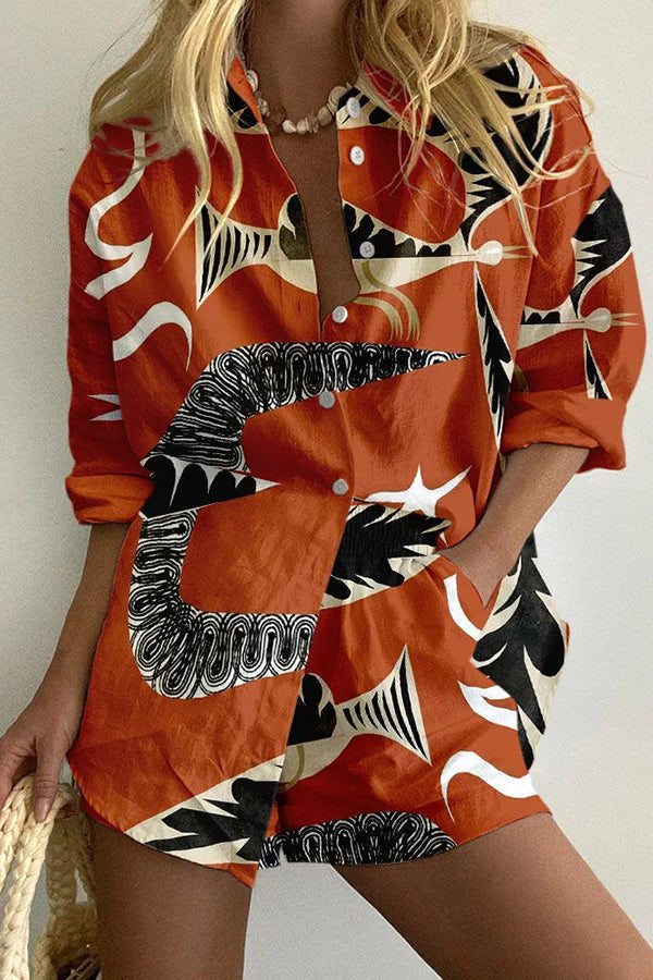 Marisol — Printed Shirt Summer Co-Ord Set