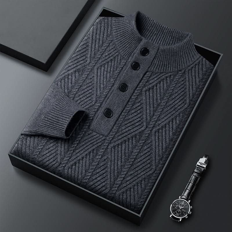 Whitaker — Cable-Knit Button Sweater
