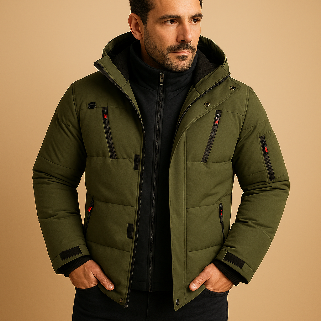 Bexley — Men’s Waterproof Hooded Baffle Puffer