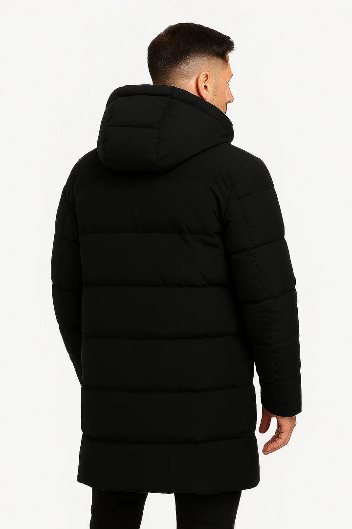 Brooks — Men’s Hooded Insulated Longline Puffer