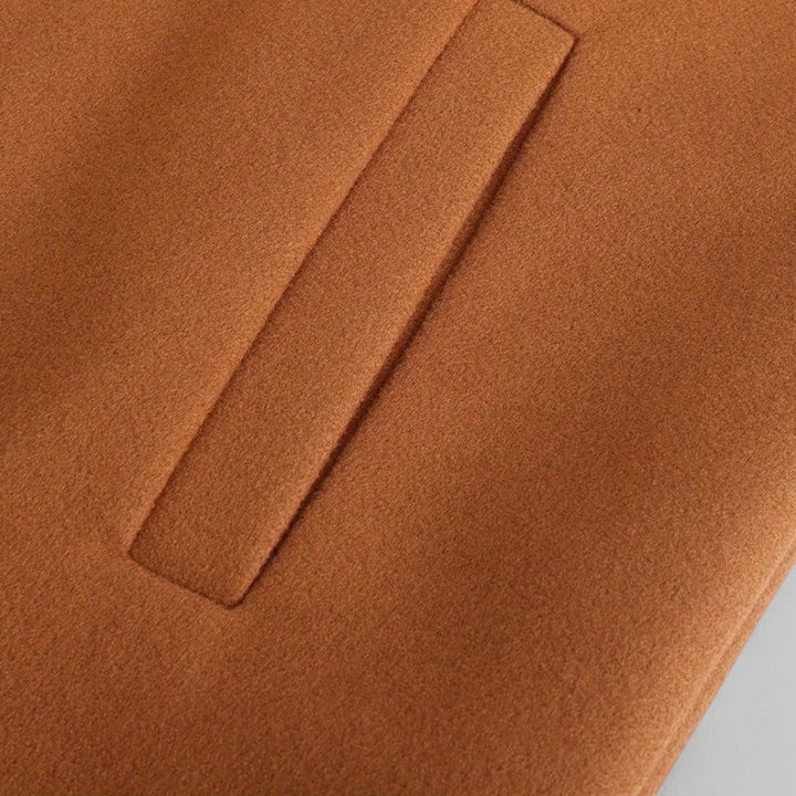 Nolan — Men’s Minimalist Stand-Collar Wool Coat