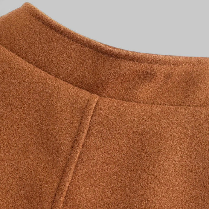 Nolan — Men’s Minimalist Stand-Collar Wool Coat