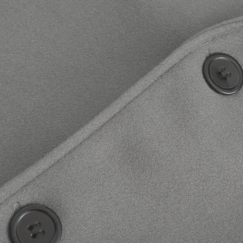 Nolan — Men’s Minimalist Stand-Collar Wool Coat