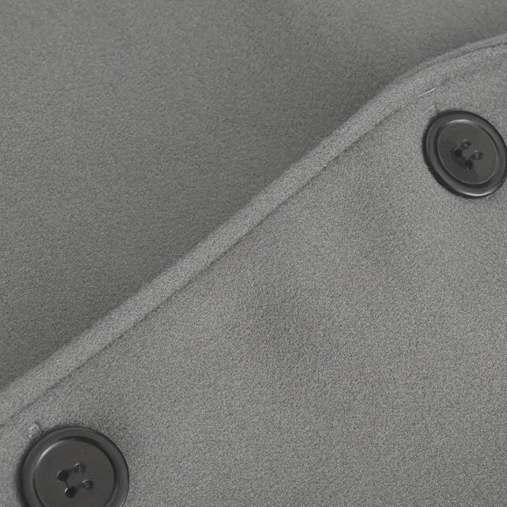 Nolan — Men’s Minimalist Stand-Collar Wool Coat