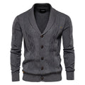 Everett — Shawl-Collar Cable Knit Cardigan