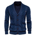 Everett — Shawl-Collar Cable Knit Cardigan