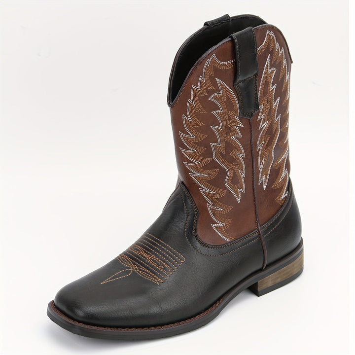 Rufus — Men’s Classic Stitched Mid-Calf Western Boots