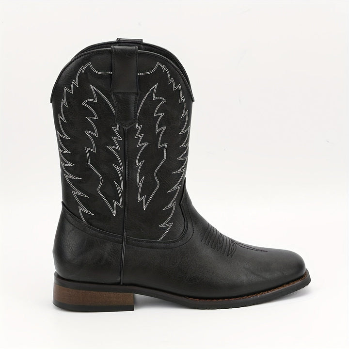 Rufus — Men’s Classic Stitched Mid-Calf Western Boots