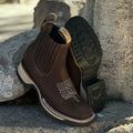Ewan — Men’s Embroidered Western Ankle Boots