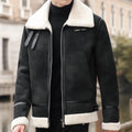 Wilder — Men’s Shearling-Lined Suede Bomber Jacket