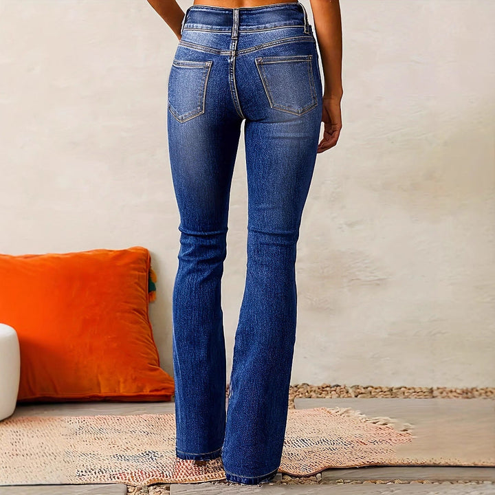 Della Belle — High-Waisted Bootcut Jeans