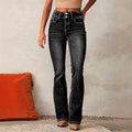 Della Belle — High-Waisted Bootcut Jeans
