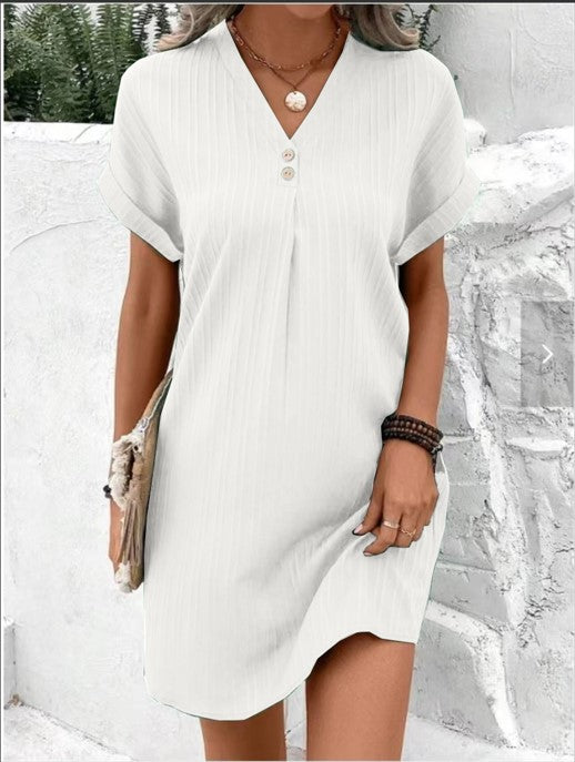 Lore — Elegant V-Neck Summer Dress