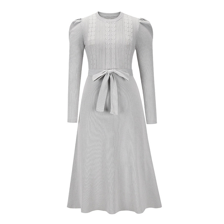 Johanna — Belted Knit Midi Dress