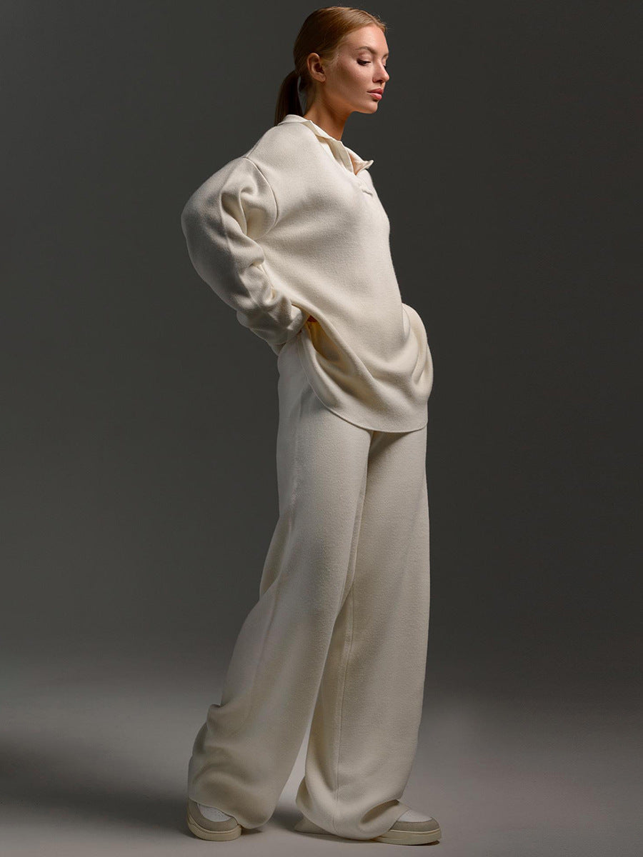 Beatrix — Collared Knit Lounge Set