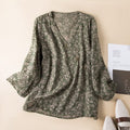 Edith — Botanical Linen Shirt