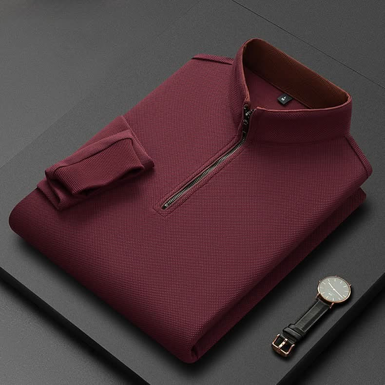 Hollis — Quarter-Zip Knit Pullover