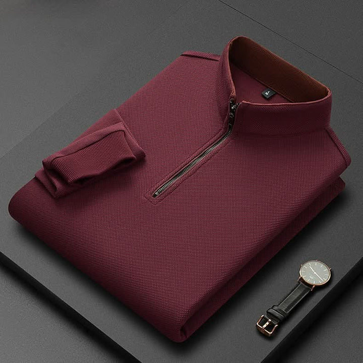 Hollis — Quarter-Zip Knit Pullover