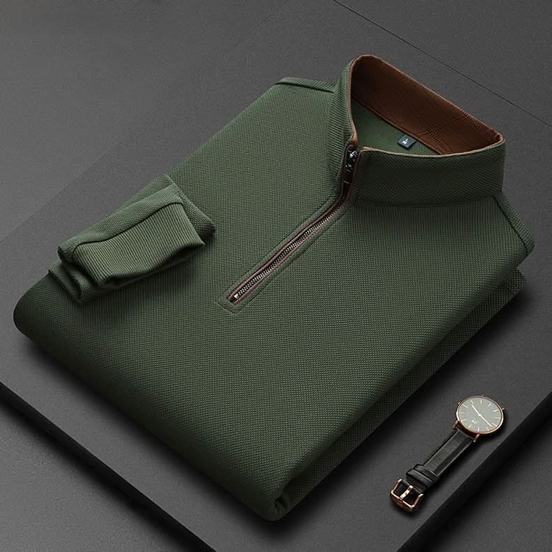 Hollis — Quarter-Zip Knit Pullover