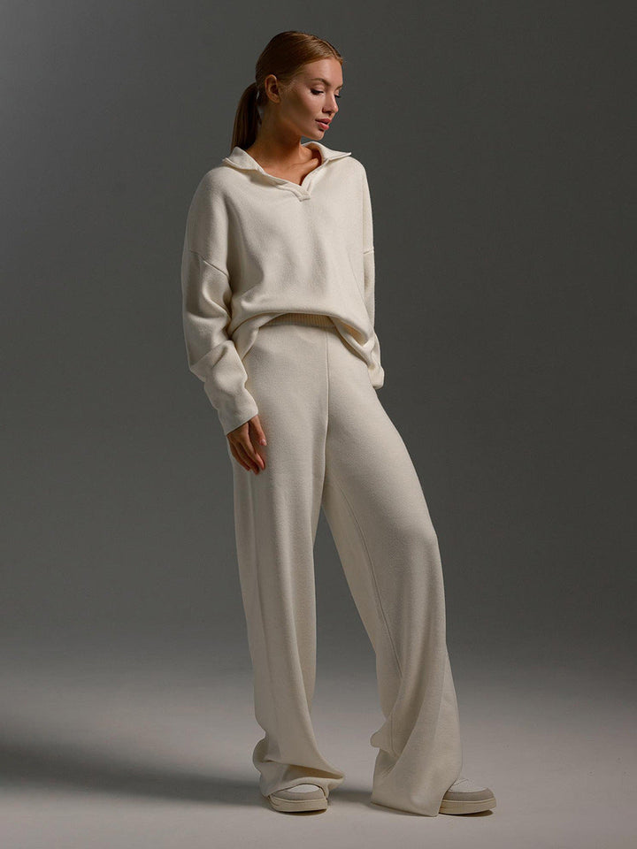 Beatrix — Collared Knit Lounge Set