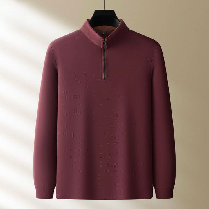 Hollis — Quarter-Zip Knit Pullover