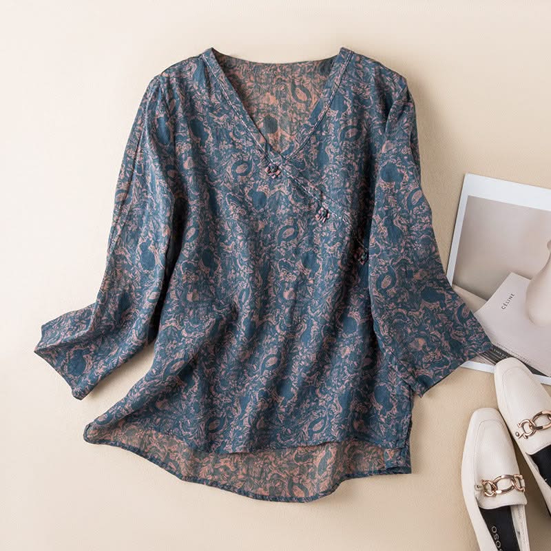 Edith — Botanical Linen Shirt