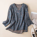 Edith — Botanical Linen Shirt