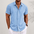 Gary — Cotton-Linen Short-Sleeve Shirt