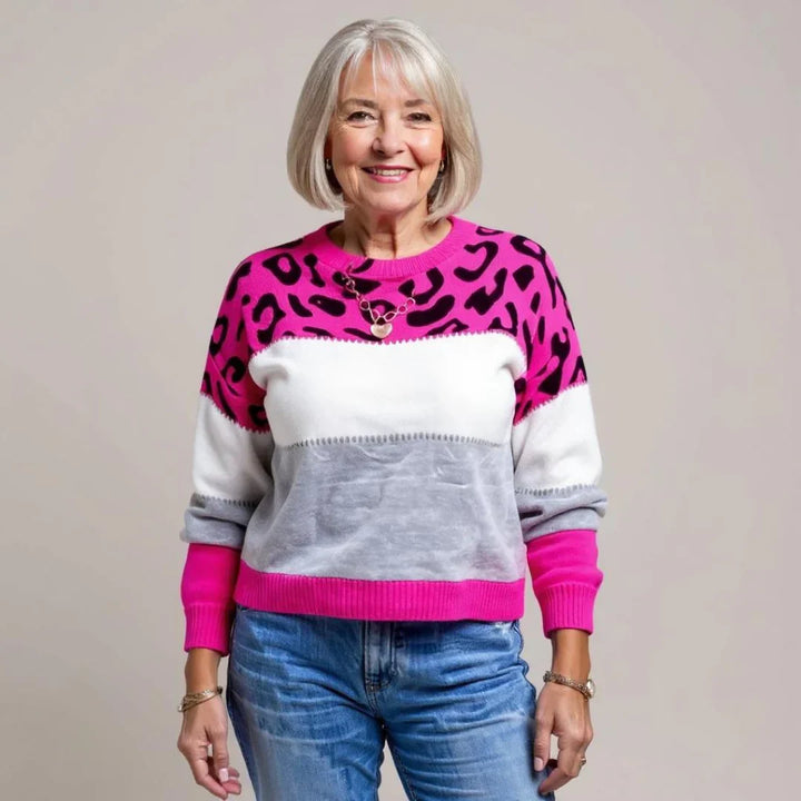 Rhiannon — Leopard Print Relaxed Sweater