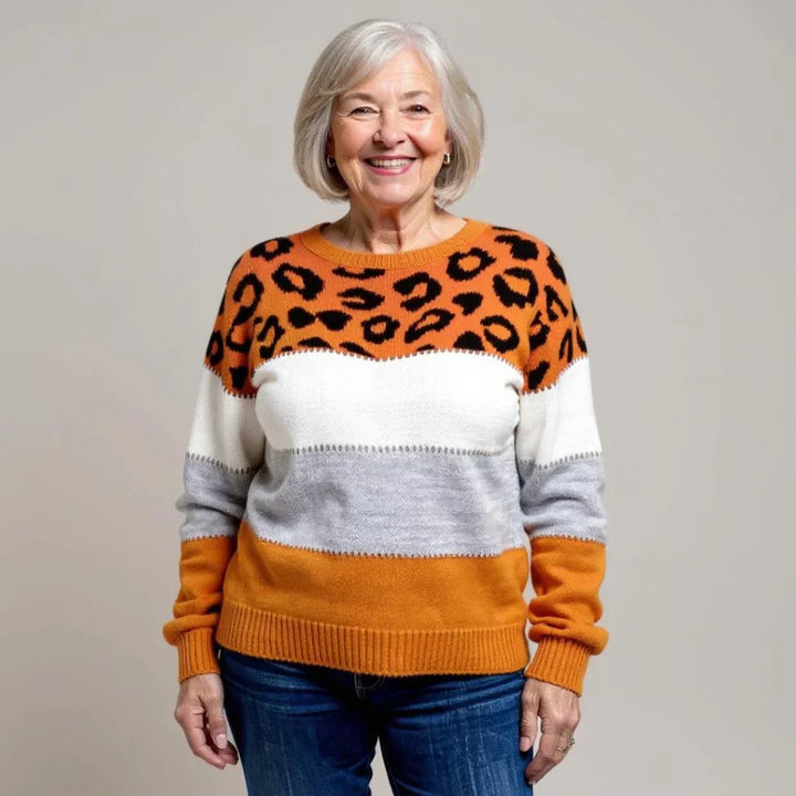 Rhiannon — Leopard Print Relaxed Sweater
