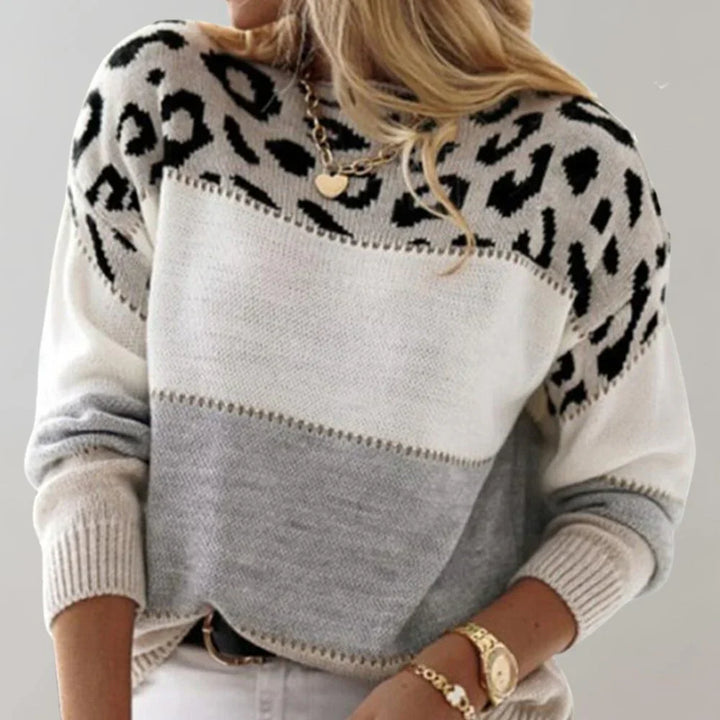 Rhiannon — Leopard Print Relaxed Sweater