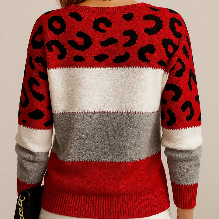 Rhiannon — Leopard Print Relaxed Sweater