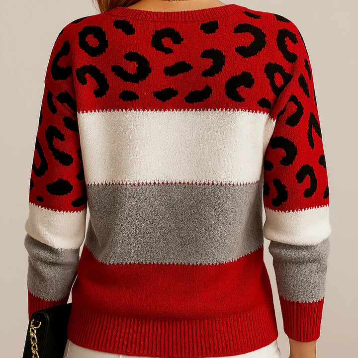 Rhiannon — Leopard Print Relaxed Sweater