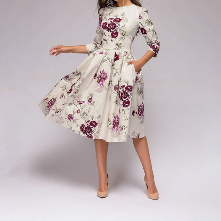 Kalinda — Elegant Midi Dress