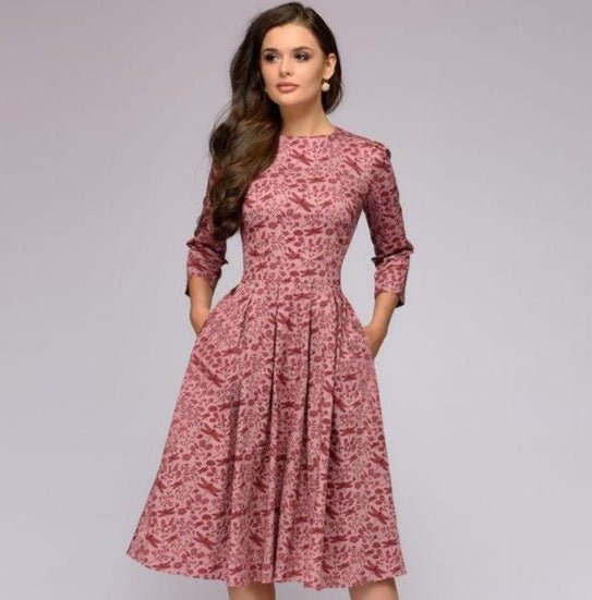 Kalinda — Elegant Midi Dress