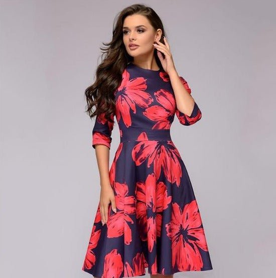 Kalinda — Elegant Midi Dress