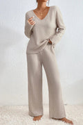 Kirsti — Women's Ribbed Knit Two-Piece Set