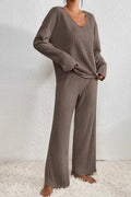 Kirsti — Women's Ribbed Knit Two-Piece Set
