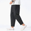 Sawyer — Cropped Cotton-Linen Trousers