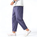Sawyer — Cropped Cotton-Linen Trousers
