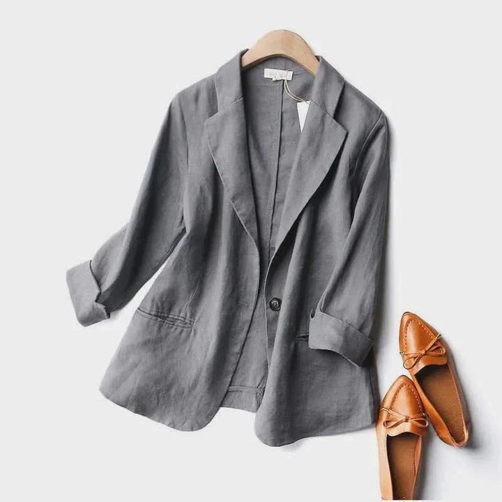 Georgina — Relaxed Linen Blazer