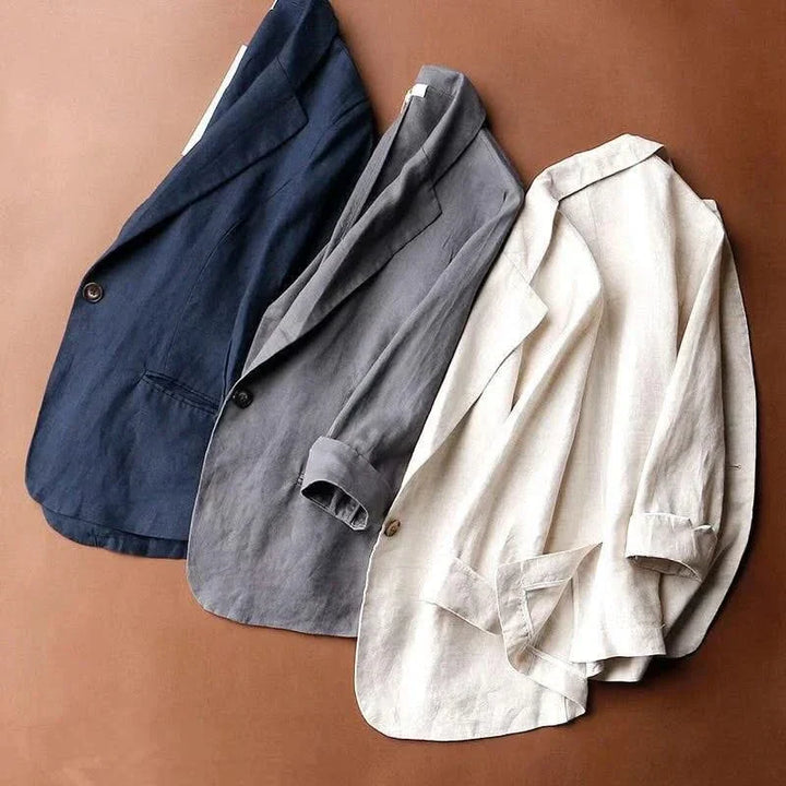 Georgina — Relaxed Linen Blazer
