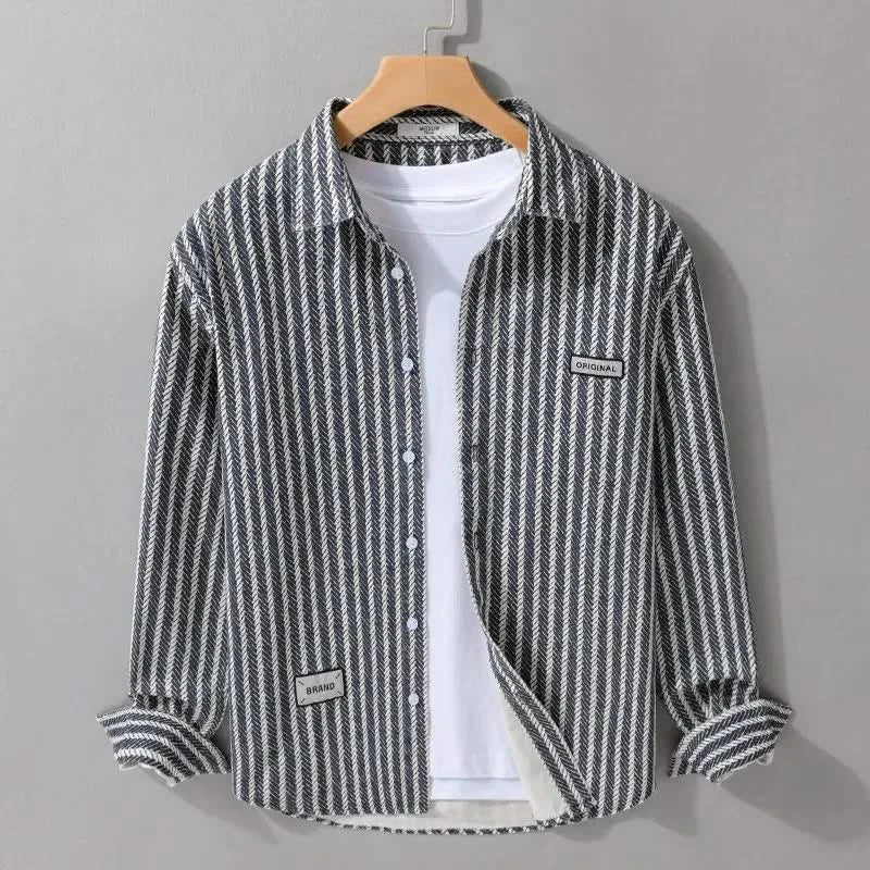 Jeff — Layered-Hem Shirt